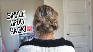 EASIER THAN IT LOOKS EVERYDAY UPDO For Short Medium and Long Hair [upl. by Karel]