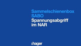 Sammelschienenbox SABO – Spannungsabgriff im NAR [upl. by Hinch]