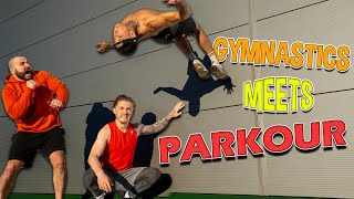 Gymnasts try PARKOUR [upl. by Irrab]