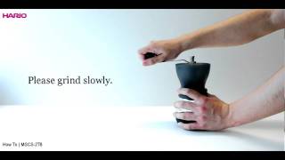 HARIOCeramic Coffee Grinder Instruction Movie [upl. by Anitnuahs713]