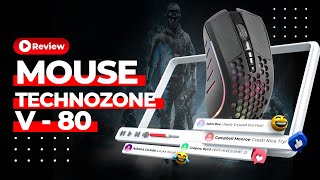 Techno Zone V 80 Gaming Mouse Full Review [upl. by Yvon]