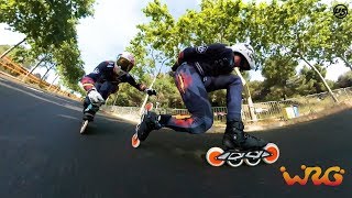 Fastest inline speed downhill skating at WRG Barcelona [upl. by Jacobson]