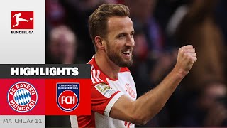 FC Bayern München  1 FC Heidenheim 42  Highlights  Matchday 11 – Bundesliga 202324 [upl. by Ielarol]