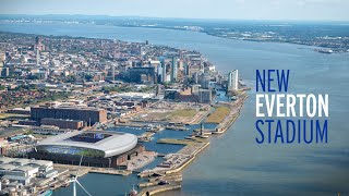 NEW EVERTON STADIUM  BRAMLEYMOORE DOCK  VIRTUAL FLYTHROUGH [upl. by Llehsim490]