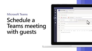 How to schedule a Microsoft Teams meeting with guests [upl. by Knipe300]