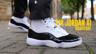 AIR JORDAN 11 GRATITUDE Review amp On Feet [upl. by Thorne444]