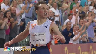 Karsten Warholm breaks 29year mens 400m hurdles world record  NBC Sports [upl. by Elenore]