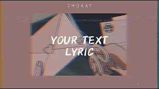 your text  sundial  LYRICS [upl. by Yblok608]