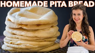 Pita Bread Recipe 2 Easy Ways [upl. by Ahsimac532]