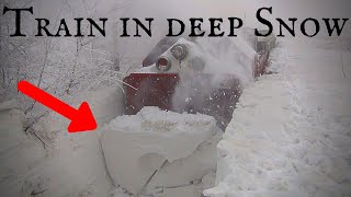 World Record Train Snow Plowing in Action [upl. by Aihsemak239]