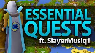 Essential Quests in OSRS ft SlayerMusiq1 [upl. by Etrem914]