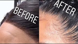 How to PLUCK YOU LACE FRONTAL ft Beautiful Princess Hair [upl. by Irot907]