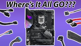 Where do all your PC Parts Plug In Motherboard Connectors [upl. by Anuahs805]