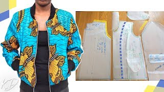 DETAILED BOMBER JACKET PATTERN TUTORIAL  KIM DAVE [upl. by Napra]