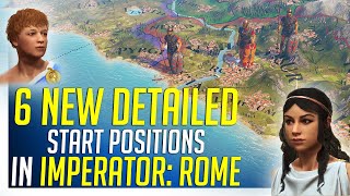 6 New Detailed Start Positions in Imperator ROME  Gameplay [upl. by Airamat]