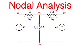 Nodal Analysis for Circuits Explained [upl. by Bonilla81]