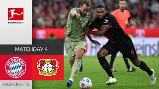 Pure Drama In Absolute Top Match  FC Bayern  Leverkusen  Highlights  MD 4 – Bundesliga [upl. by Karlis]