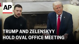 Trump and Zelenskyy hold Oval Office meeting [upl. by Shanda947]