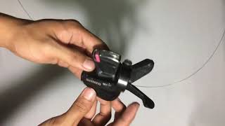 How to replaceinstall Cable Shifter Shimano [upl. by Packton]