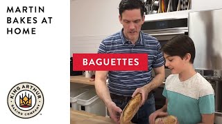 Classic Baguettes  Martin Bakes at Home [upl. by Aivatal]