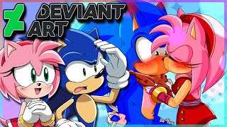 Sonic and Amy VS DeviantArt [upl. by Aisila]