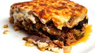 Greek HomeMade Moussaka Recipe [upl. by Nuaj]