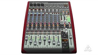 XENYX UFX1204 Analog Mixer and Multichannel USBFirewire Interface [upl. by Enirol]