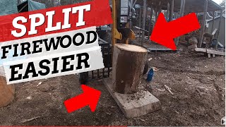 Firewood Splitting Trick Never Before Seen on YouTube [upl. by Andrew]