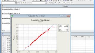 Normality Test using Minitab [upl. by Eilak]