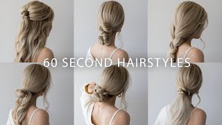 6 QUICK amp EASY HAIRSTYLES  Cute Long Hair Hairstyles [upl. by Naamana]