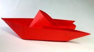 Como hacer un Barco de papel Origami  How to Make an Origami Paper Boat [upl. by Dnomyaw722]