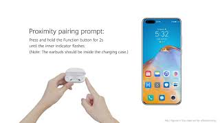 HUAWEI FreeBuds Pro  Pairing and connection [upl. by Anekam]