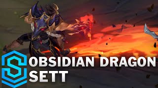 Obsidian Dragon Sett Skin Spotlight  PreRelease  League of Legends [upl. by Ofori363]