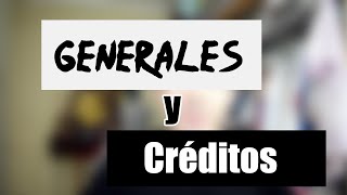 Generales y créditos ¿Qué son  UCR [upl. by Rednaeel]