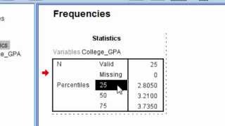 How to Calculate Percentiles in SPSS [upl. by Attenrev]