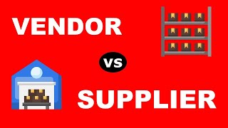 Vendor vs Supplier Difference Explained  Supplier amp Vendor [upl. by Serolod]