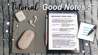 APUNTES DIGITALES en GoodNotes 5  TUTORIAL Básico♡ [upl. by Raynell]