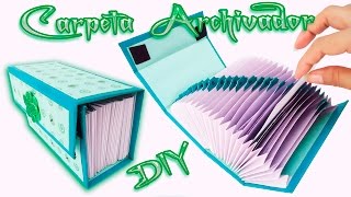 Carpeta Archivadora Scrapbook carft Diy  Folder o Caja archivador [upl. by Lila229]