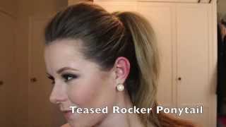 Tutorial Tuesdays  Ep 4  Teased quotRockerquot Ponytail Hair Tutorial [upl. by Thomas447]