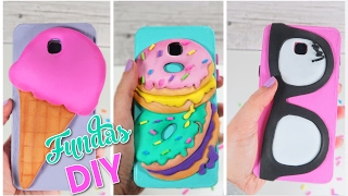 FUNDAS PARA CELULAR CASERAS DIY  MANUALIDADES FACILES Y SENCILLAS [upl. by Aven]