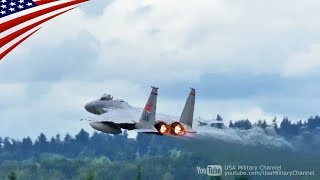 F15 Full Afterburner Takeoff amp Unrestricted Climb [upl. by Aratehs50]