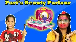 Paris Magical Beauty Parlour  Pari Doing Makeup  Funny Video [upl. by Jacquie335]