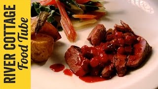 Pigeon Breast With Redcurrant amp Beetroot Sauce  Hugh FearnleyWhittingstall [upl. by Rebekah882]