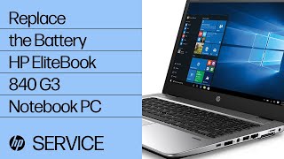 Replace the Battery  HP EliteBook 840 G3 Notebook PC  HP [upl. by Onibag579]