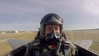 Unrestricted Climb Takeoff in F16 Fighter Jet [upl. by Cita949]