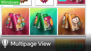 MultiPage View  CorelDRAW for Windows [upl. by Lorianna491]