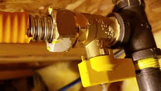 GAS FIREPLACE EASY INSTALL How to run your gas line [upl. by Steck]