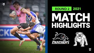 Bulldogs v Panthers Match Highlights  Round 2 2021  Telstra Premiership  NRL [upl. by Cheadle923]