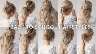 EASY BACK TO SCHOOL HAIRSTYLES 📚👩🏼‍🎓 [upl. by Ellives319]