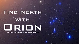 Find North with the Stars  Orion – Celestial Navigation Northern Hemisphere [upl. by Aronson88]